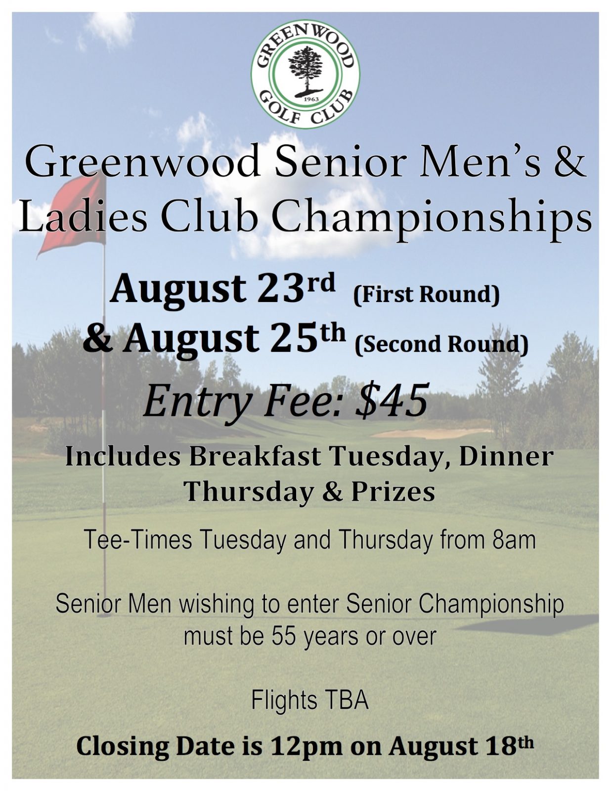 GW Senior Men's and Ladies Club Championship