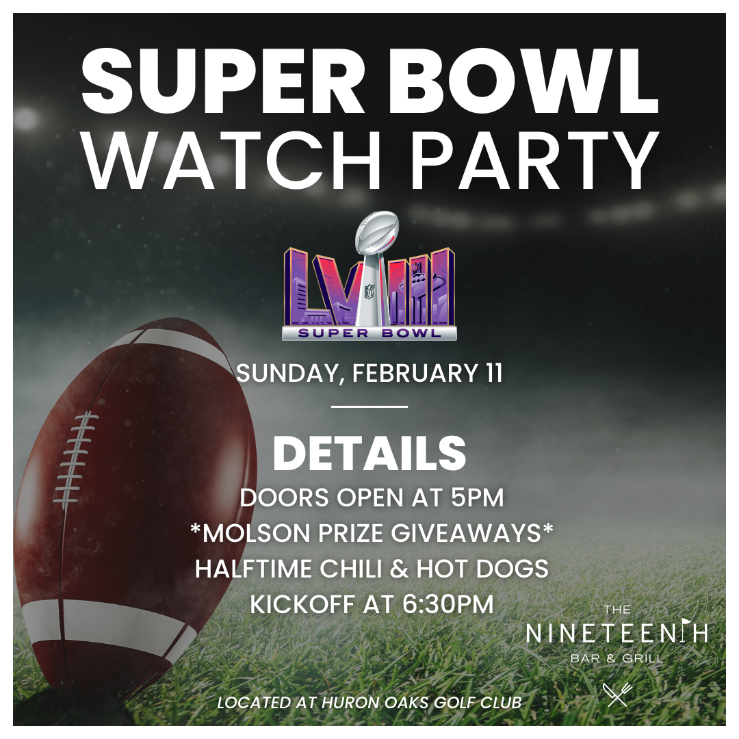 Super Bowl Watch Party - Click for details @ The Nineteenth Bar & Grill